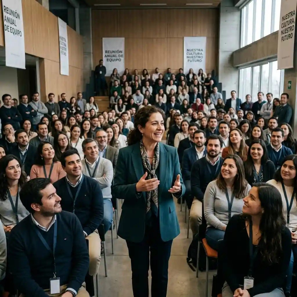Equipo revisando flujos de comunicación interna