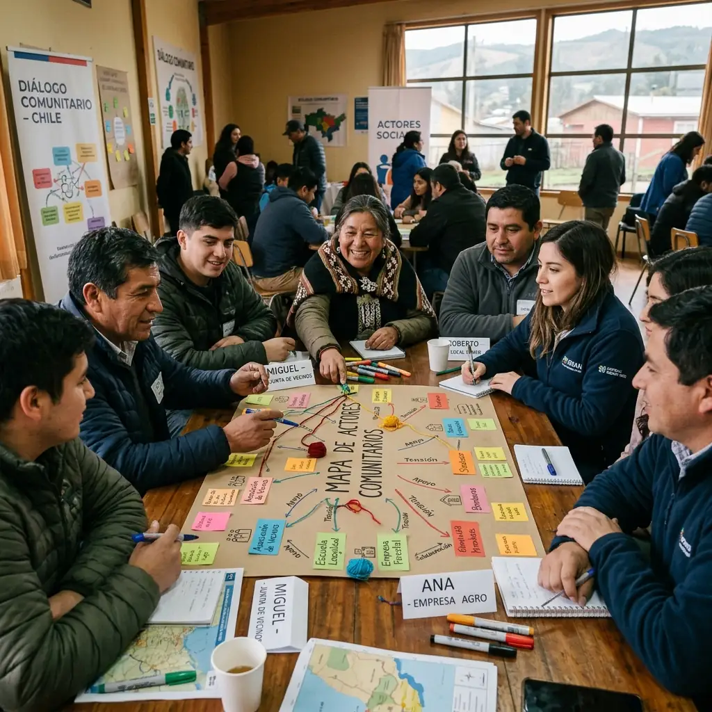 Reunión de diálogo con dirigentes comunitarios