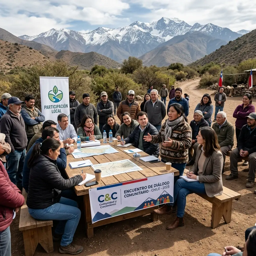 Mesa de diálogo con comunidad y autoridades locales